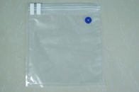 3 साइड / डबल वाल्व वैक्यूम सील स्टोरेज बैग के साथ क्लियर फ़ूड सेवर वैक्यूम सील बैग