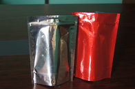 Degassing वाल्व के साथ एल्यूमीनियम पन्नी कॉफी बीन पैकेजिंग बैग सादे स्टैंड