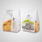 रोटी और सफेद खिड़की के साथ पाउच के लिए सफेद क्राफ्ट पेपर बैग