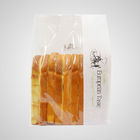 रोटी और सफेद खिड़की के साथ पाउच के लिए सफेद क्राफ्ट पेपर बैग
