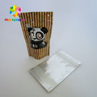 पीईटी / पीई एल्यूमीनियम पन्नी थैली पैकेजिंग स्पष्ट धातुई पन्नी स्टैंड अप ज़िपलॉक बैग