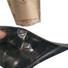 फ्लैट बॉटम बैग फूड पैकेजिंग फिल्म सादा सफेद प्रिंटिंग टॉप एयर वाल्व के साथ भरना