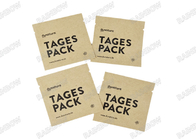 कस्टम बायोडिग्रेडेबल खाली चाय थैली तीन पक्षीय गर्मी सील चाय कॉफी पैकेजिंग बैग क्राफ्ट पेपर टैबलेट पैकेजिंग बैग