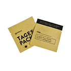 कस्टम मुद्रित कॉफी ढीली चाय नमूना थैली 8x8 सेमी क्राफ्ट पेपर बैग पुनर्नवीनीकरण योग्य क्राफ्ट पेपर बैग अनुकूलित