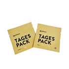 कस्टम मुद्रित कॉफी ढीली चाय नमूना थैली 8x8 सेमी क्राफ्ट पेपर बैग पुनर्नवीनीकरण योग्य क्राफ्ट पेपर बैग अनुकूलित