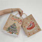 उपहार/कपड़े/खरीदारी के लिए ड्रॉस्ट्रिंग के साथ अनुकूलित पेपर बैग पर्यावरण के अनुकूल और सस्ती