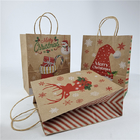 उपहार/कपड़े/खरीदारी के लिए ड्रॉस्ट्रिंग के साथ अनुकूलित पेपर बैग पर्यावरण के अनुकूल और सस्ती