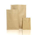 स्पष्ट सामने स्वनिर्धारित कागज बैग ज़िप बंद तीन साइड सील पैकेजिंग बैग कैंडी पागल के लिए