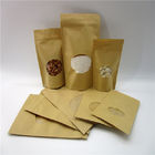 ओवल आकार का स्वनिर्धारित पेपर बैग / चावल प्रोटीन पाउडर पैकेजिंग पाउच