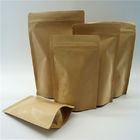 ओवल आकार का स्वनिर्धारित पेपर बैग / चावल प्रोटीन पाउडर पैकेजिंग पाउच