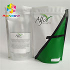 पर्यावरण के अनुकूल एल्यूमीनियम पन्नी स्टैंड अप बैग, चाय प्रोटीन पाउडर के लिए प्लास्टिक पाउच पैकेजिंग।