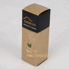 पर्यावरण के अनुकूल कॉस्मेटिक उभरा पैकेजिंग पेपर बॉक्स ब्राउन क्राफ्ट पेपर सीबीडी तेल की बोतल एप्लाइड