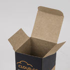 पर्यावरण के अनुकूल कॉस्मेटिक उभरा पैकेजिंग पेपर बॉक्स ब्राउन क्राफ्ट पेपर सीबीडी तेल की बोतल एप्लाइड