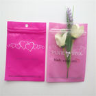 Resealable कॉस्मेटिक पैकेजिंग बैग गुलाबी बरौनी झुमके हार गहने जिपर थैली