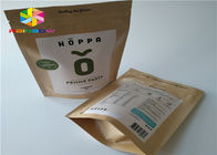 भोजन के लिए छोटे एल्यूमीनियम पन्नी ज़िप लॉक पेपर बैग पैकेजिंग पाउच Doypack मैट प्रभाव