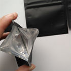बाल सबूत Mylar ज़िप ताला बैग प्लास्टिक मैट काले चिपचिपा कैंडी खरपतवार पैकेजिंग