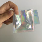 एसजीएस / एफडीए एल्यूमीनियम पन्नी बैग मेकअप पुन: प्रयोज्य Mylar पैकेजिंग तीन साइड सील