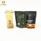 प्रोटीन / कॉफी पाउडर के लिए फ्लैट बॉटम टी बैग्स पैकेजिंग रीसेबल जिपलॉक