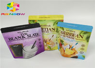 कॉफी पाउडर पाउच के लिए कस्टम मुद्रित चाय Recyclable कस्टम ज़िप एल्यूमीनियम पन्नी चाय खाद्य पैकेजिंग Ziplock mylar बैग