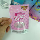 खाद्य खरपतवार प्लास्टिक पाउच पैकेजिंग कस्टम मुद्रित स्टैंड गुलाबी स्टैंड बैग गर्मी सील