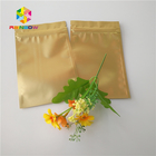 मैट क्रॉसी के लिए मैट ग्लॉसी जिपलॉक प्लास्टिक बैग्स पैकेजिंग मेटालिक गोल्ड फॉयल सैशे