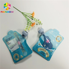 डबल जिपर बेबी फूड एफडीए टोंटी पाउच पैकेजिंग हीट सील ग्लॉसी तरल पैकिंग