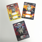 टिकाऊ पुरुष संवर्धन गोलियां राइनो श्रृंखला 3 डी कार्ड कैप्सूल ब्लिस्टर पैक