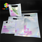 कपड़े / दस्ताने के लिए Gravure प्रिंटिंग क्लियर प्लास्टिक कॉस्मेटिक बैग्स टॉप हैंडल होलोग्राफिक पन्नी