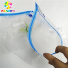 खाद्य ग्रेड प्लास्टिक पाउच पैकेजिंग कस्टम क्लियर वैक्यूम बैग जिपर शीर्ष हीट सील