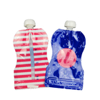 पेय के लिए पुन: प्रयोज्य बेबी फूड टोंटी पाउच पैकेजिंग टुकड़े टुकड़े में सामग्री CMYK रंग