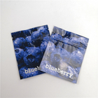 पन्नी फ्लैट THC Gummies प्लास्टिक पाउच पैकेजिंग ब्लूबेरी सीबीडी चाइल्डप्रूफ जिपर बैग