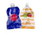 बेबी फूड के लिए डबल जिप लॉक के साथ रंगीन पुन: प्रयोज्य टोंटी पैकेजिंग पाउच