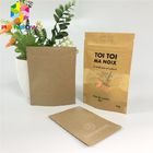 चाय के लिए खाद्य पर्यावरण के अनुकूल पैकेजिंग थैली के साथ खाद्य ग्रेड ज़िपलॉक पेपर बैग Resealable व्हाइट पेपर बैग