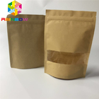 चाय के लिए खाद्य पर्यावरण के अनुकूल पैकेजिंग थैली के साथ खाद्य ग्रेड ज़िपलॉक पेपर बैग Resealable व्हाइट पेपर बैग
