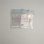 स्वनिर्धारित गंध सबूत कॉस्मेटिक होलोग्राफिक प्लास्टिक जिपलॉक सील बरौनी लिपग्लॉस पैकेजिंग मायलर बैग