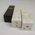 कस्टम थोक Foldable छोटे काले लक्जरी गर्म मुद्रांकन सोने की पन्नी उपहार कॉस्मेटिक पैकेजिंग पेपर बॉक्स