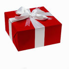 उपहार पैकेजिंग के लिए शीर्ष ग्रेड तह कार्डबोर्ड पेपर बॉक्स लाल वर्ग