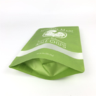 कस्टम मुद्रित खाद्य ग्रेड स्पष्ट खिड़की के साथ ज़िप लॉक सील प्लास्टिक पन्नी बिस्कुट चिप्स पेपर पैकेजिंग बैग खड़े हो जाओ
