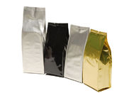अनुकूलित पीईटी / एएल / पीई कॉफी / चाय पन्नी बैग पैकेजिंग आँसू पायदान के साथ