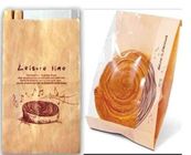 खाद्य ग्रेड अनुकूलित क्राफ्ट पेपर बैग रोटी के लिए स्पष्ट खिड़की