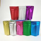 चमकदार चमकदार स्टैंड अप पाउच प्लास्टिक अनुकूलित पैकेजिंग कॉफी बैग
