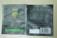 10g छोटी पैकेजिंग टी बैग / तत्काल मैट फिनिश चाय पाउच ब्लैक में