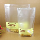 Doypack ब्रेड / स्नैक फूड पैकेजिंग के लिए अनुकूलित प्लास्टिक सिलोफ़न बैग