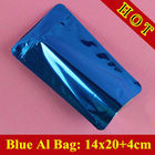 मट्ठा प्रोटीन पाउडर पैकेजिंग / प्रोटीन पाउडर बैग के लिए चमकदार ब्लू स्व स्टैंडिंग ज़िपलॉक पाउच