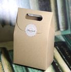 उपहार पैकेजिंग के लिए सादा ब्राउन क्राफ्ट पेपर बॉक्स, अनुकूलित मुद्रण