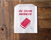 अनुकूलित मुद्रण मूंगफली / आइसक्रीम सैंडविच पैकेजिंग खाद्य पेपर बैग