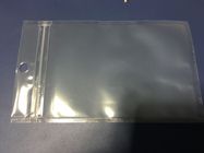 हैंग होल के साथ थ्री साइड सील क्लियर प्लास्टिक पाउच पैकेजिंग जिपलॉक बैग