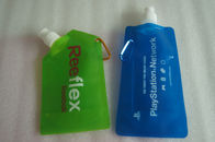 प्रिंट लोगो के साथ तरल के लिए तरल / प्लास्टिक बैग के लिए हरा नीला लचीला बैग