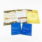 बायोडिग्रेडेबल फ़ॉइल क्राफ्ट पेपर खाली पाउच बैग कॉस्मेटिक नमूने तीन साइड सील बैग