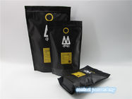 कस्टम मुद्रित मैट ब्लैक कॉफी बैग पैकेजिंग पाउच / पाउच